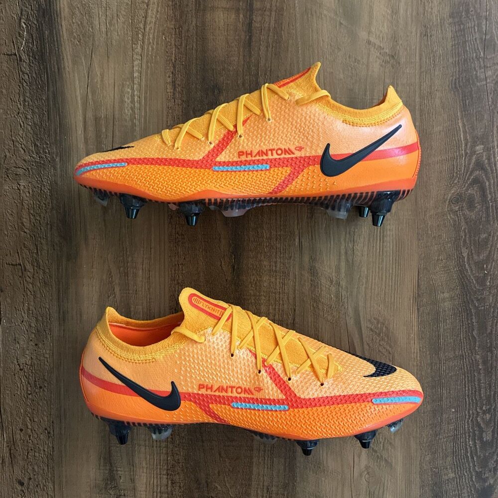 Nike Phantom GT2 Elite SG-Pro Men Sz 10.5 Orange Black Soccer Cleats DJ8041-809